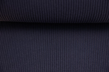 Grobstrickbündchen, Strickschlauch, marine, 0,5 m